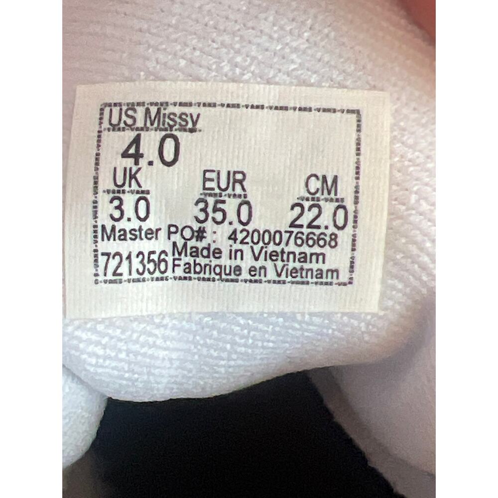 Vans Doheny Daisy Flower Checkerboard shoes Girls Size 4 - Picture 10 of 11